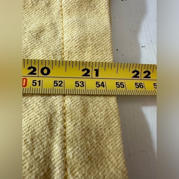 VTG Jordache Skirt Womens 8 Denim Jean Yellow Pencil Knee Length Pockets 80s 90s - Picture 8 of 8